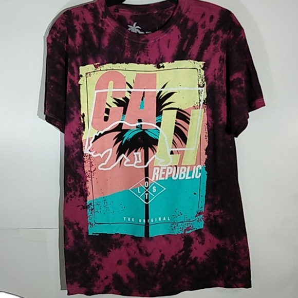 VIBES NWOT CALI REPUBLIC TEE SHIRT SIZE MEDIUM - Picture 6 of 6